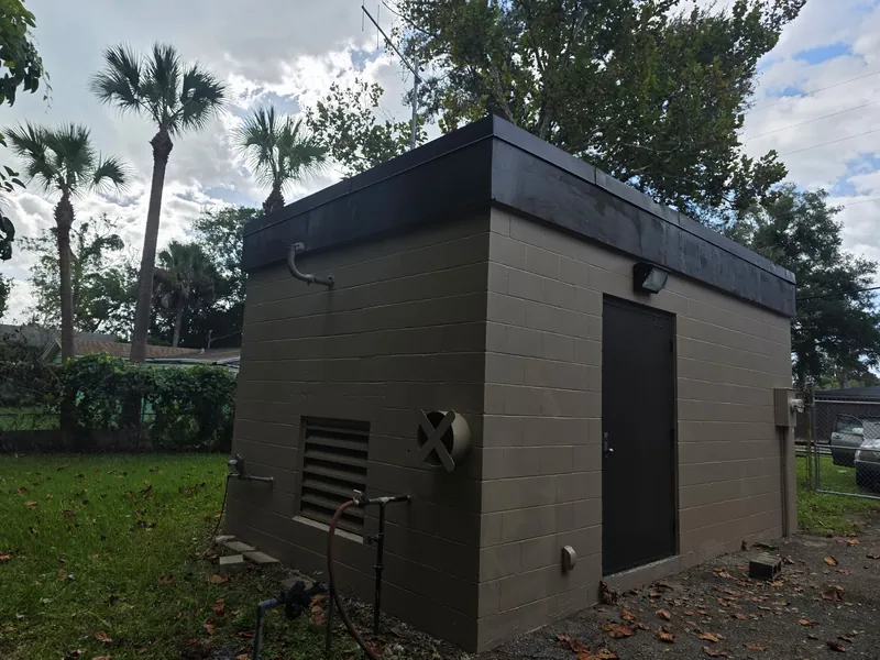Block utility building after a full repaint